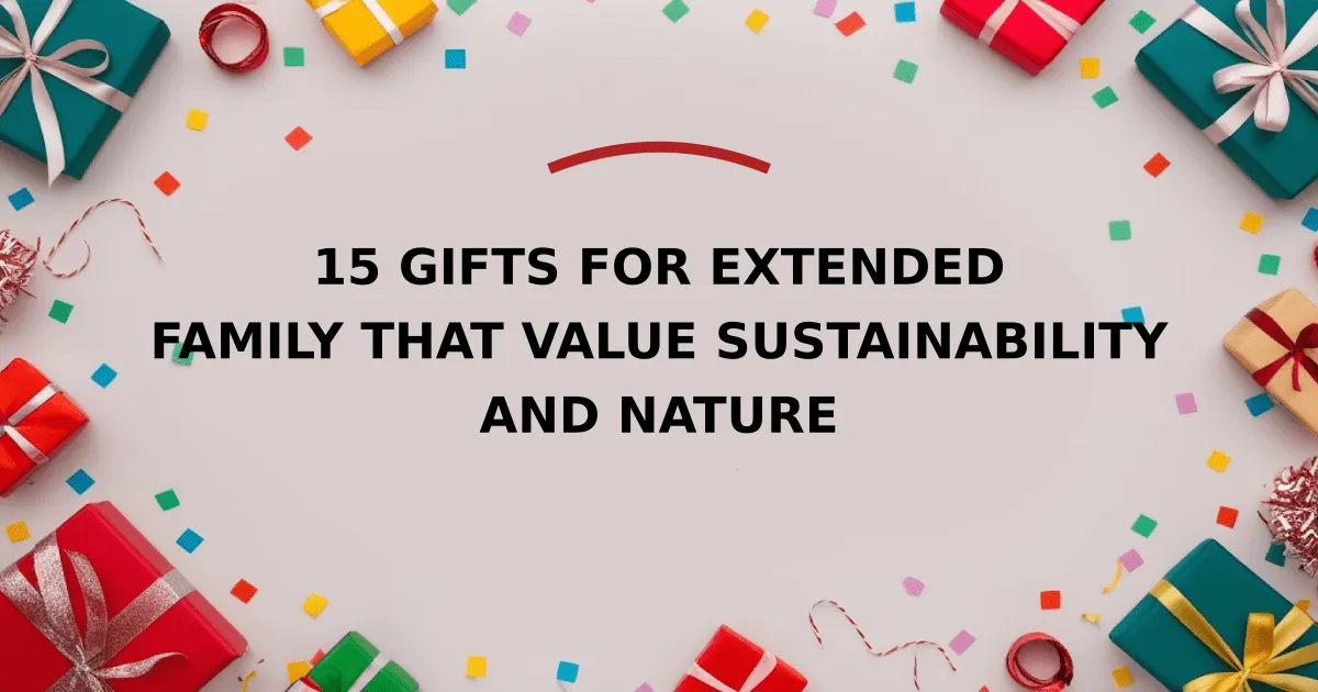 15 Gifts for Extended Family that Value Sustainability and Nature